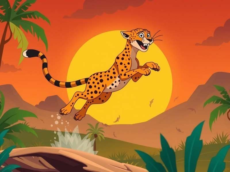 Jumping Cheetah Pro Game Banner