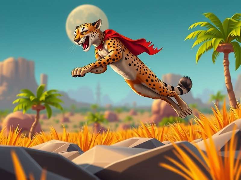 Jumping Cheetah Pro Indian Environments